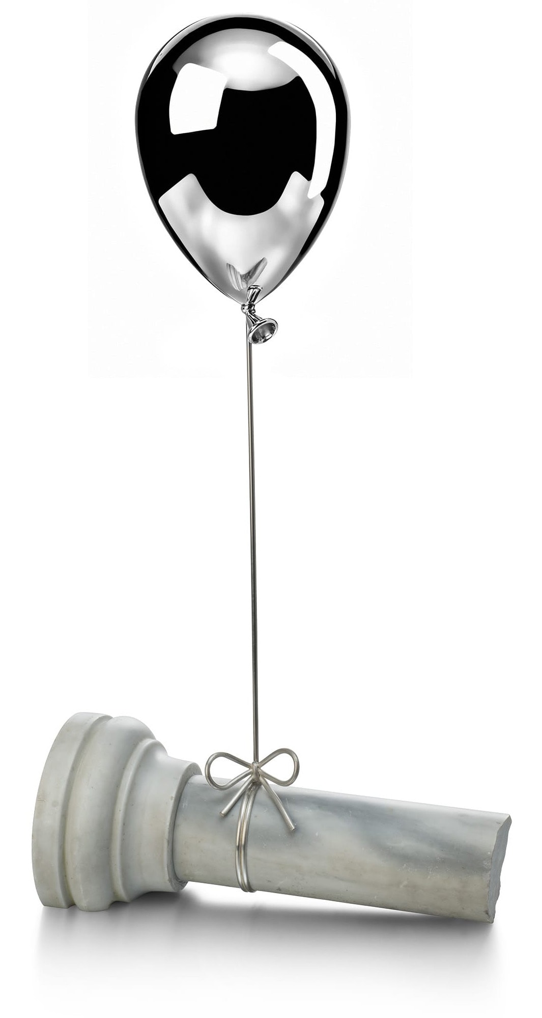 solid silver full-sized balloon